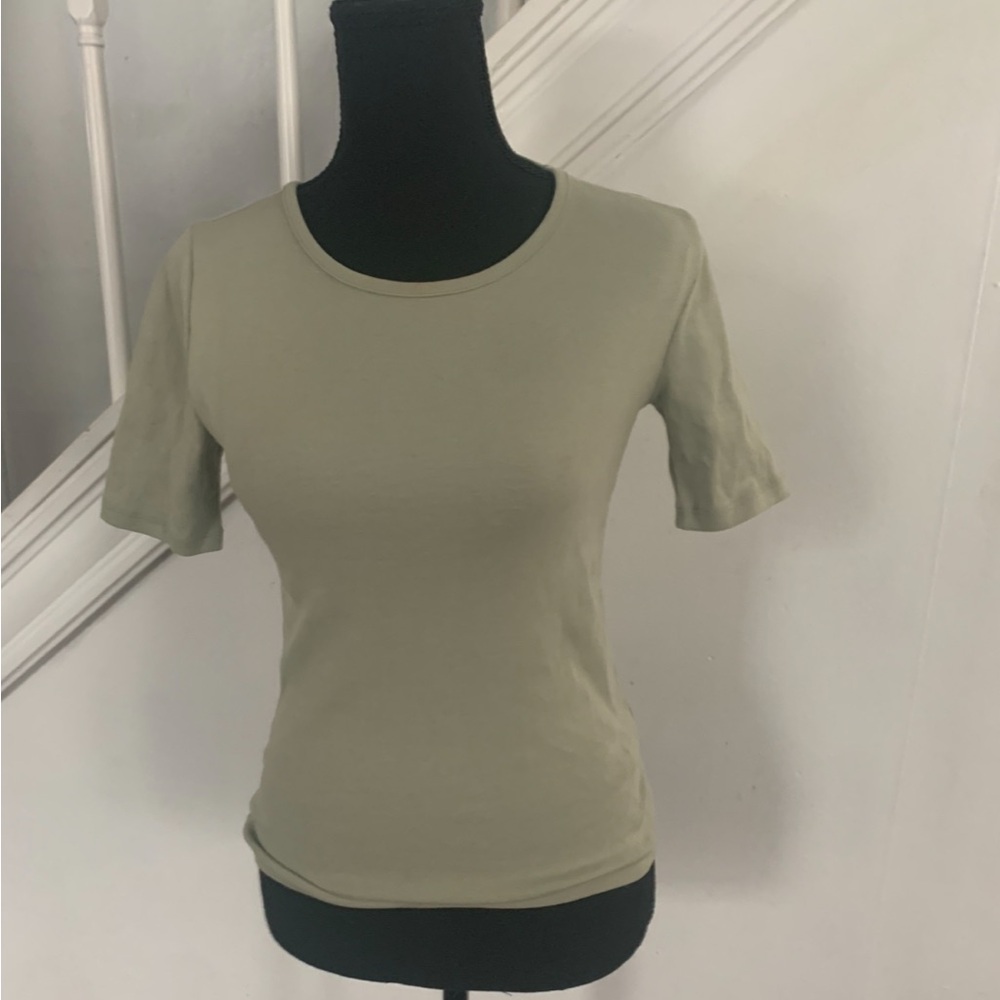 J. Crew Sage Green Short Sleeve Tee